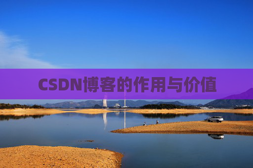 CSDN博客的作用与价值